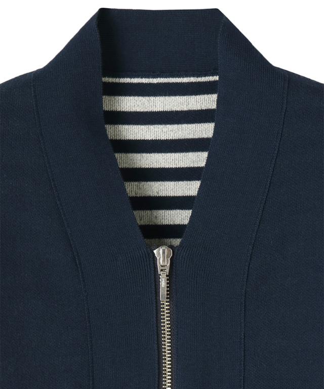 ジップ付きニットプルオーバー_mkj25aw-nt09