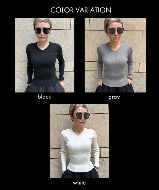 ウールシルクVネックニット_mkj25aw-nt10