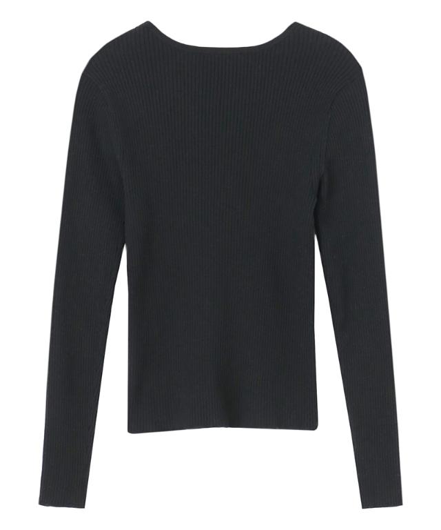 ウールシルクVネックニット_mkj25aw-nt10