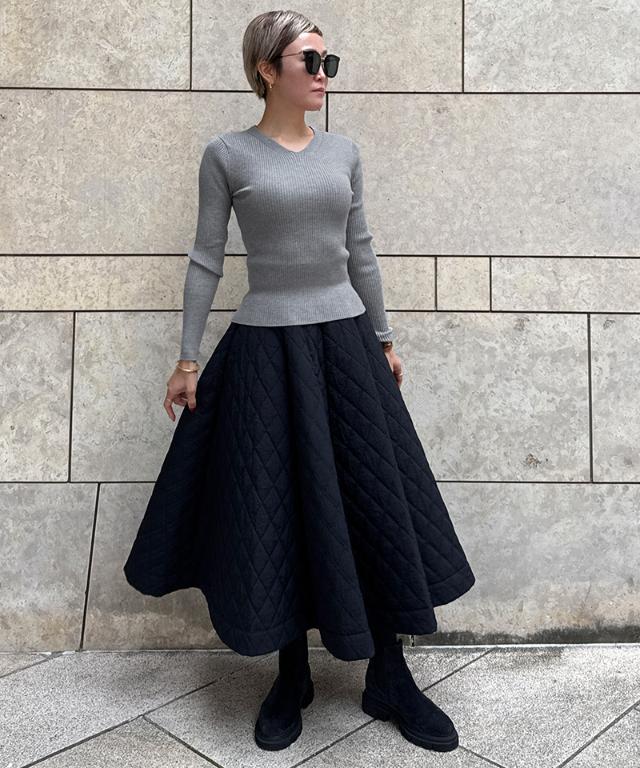 ウールシルクVネックニット_mkj25aw-nt10