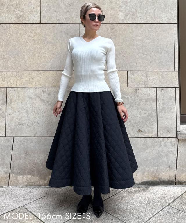 ウールシルクVネックニット_mkj25aw-nt10