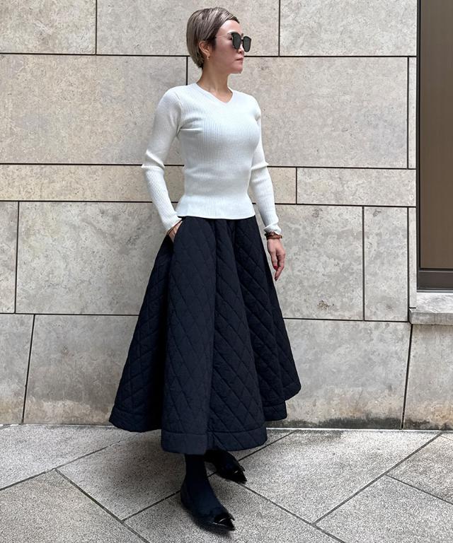 ウールシルクVネックニット_mkj25aw-nt10