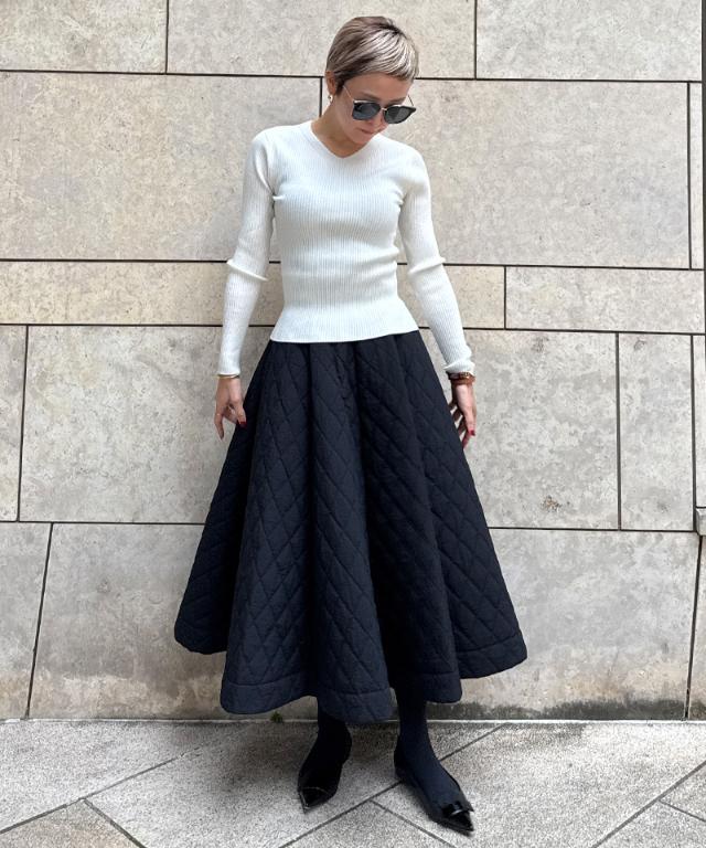 ウールシルクVネックニット_mkj25aw-nt10