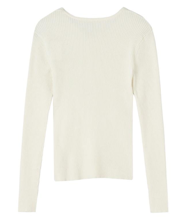 ウールシルクVネックニット_mkj25aw-nt10