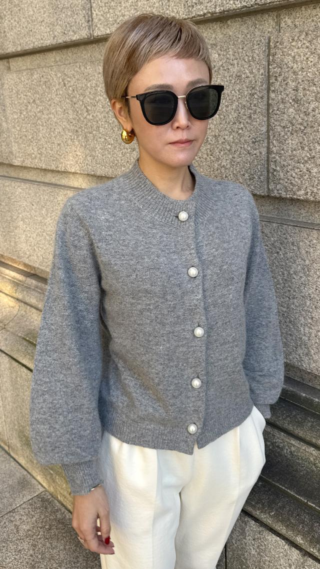 ラクーンウールふんわりカーディガン