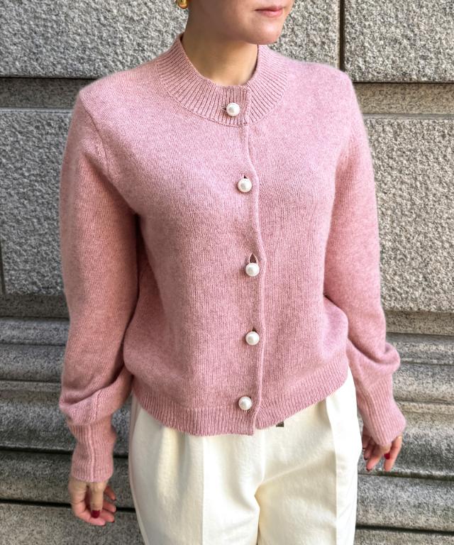 ラクーンウールふんわりカーディガン_mkj25aw-nt14