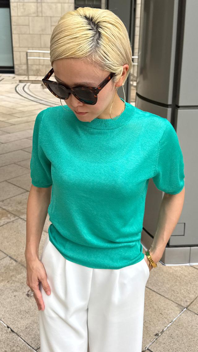 イタリア糸シアーサマーニット