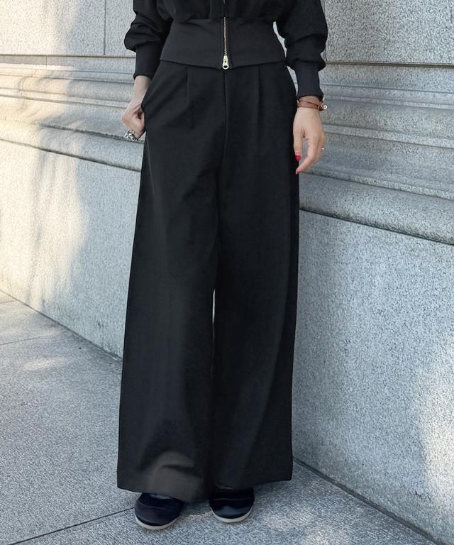 日本製美シルエットシーズンレスパンツ＜UVカット・ハンドウォッシュ＞_mui26aw-pt13