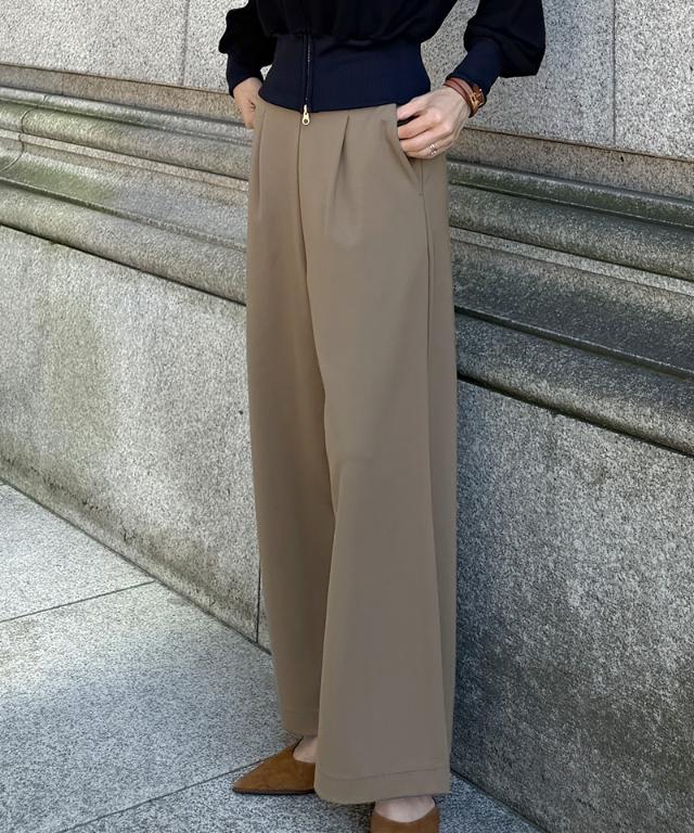 日本製美シルエットシーズンレスパンツ＜UVカット・ハンドウォッシュ＞_mui26aw-pt13