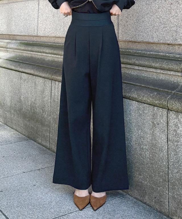 日本製美シルエットシーズンレスパンツ＜UVカット・ハンドウォッシュ＞_mui26aw-pt13