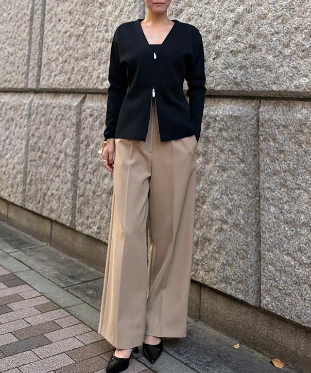 匠仕立て美脚ワイドパンツ＜日本縫製＞_mui26aw-pt14