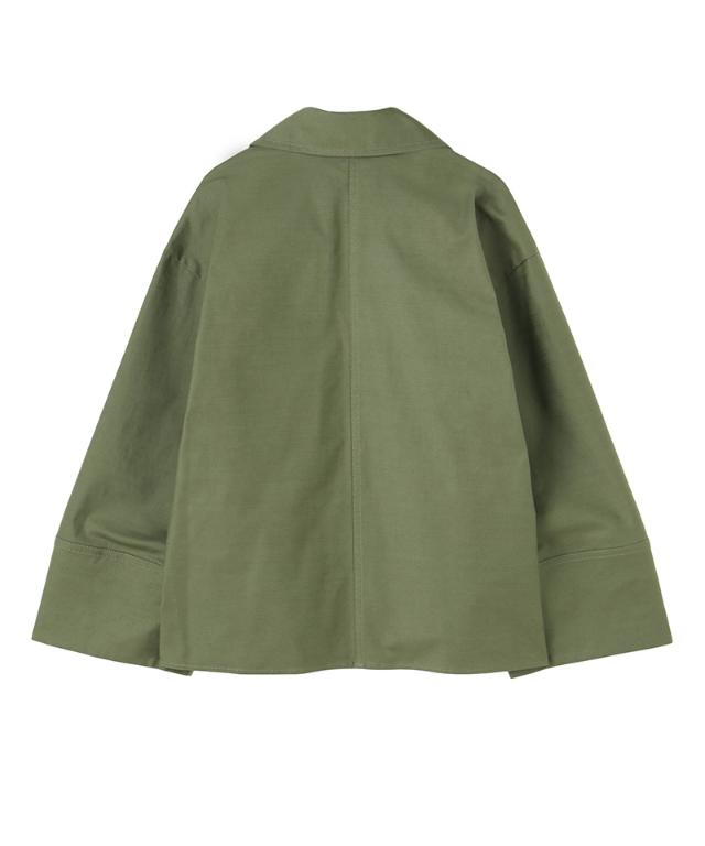 日本製フォルムスリーブシャツ＜オーガニックコットン＞_mui26aw-sh09