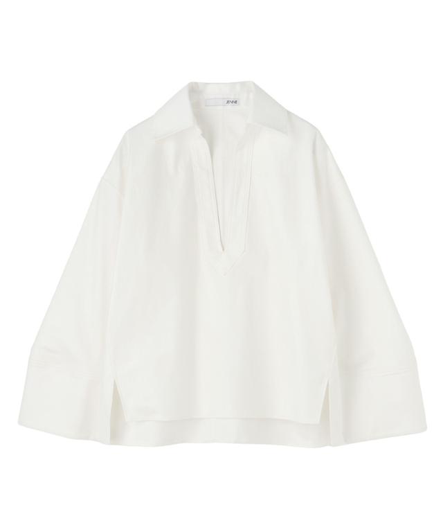日本製フォルムスリーブシャツ＜オーガニックコットン＞_mui26aw-sh09
