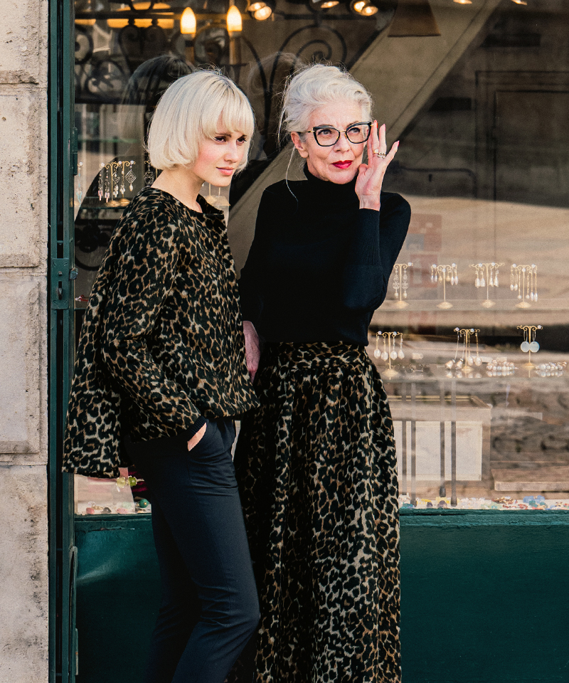 BB.レオパード柄　ショートコート_o22aw-co07