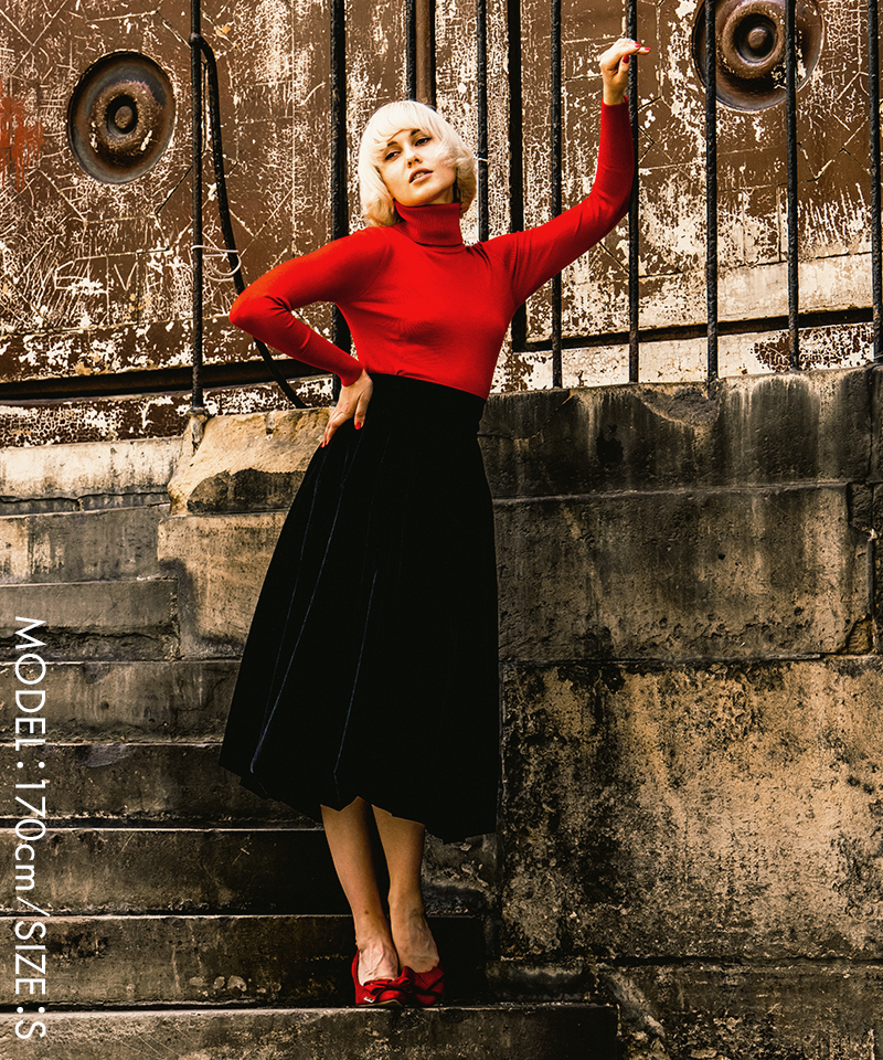 BB.ベロアバルーンスカート_o22aw-sk10