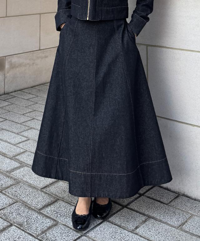 パリジェンヌデニムスカート_qua25aw-sk02