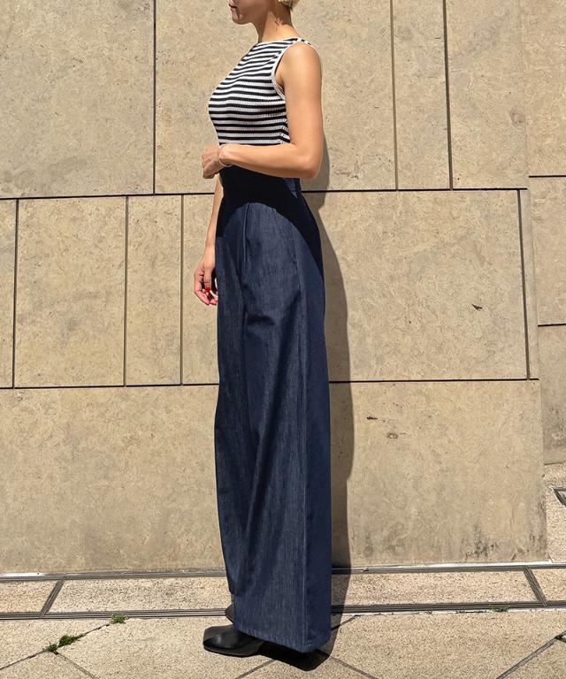 エアリーデニムカマーベルトパンツ_qua25ss-pt04