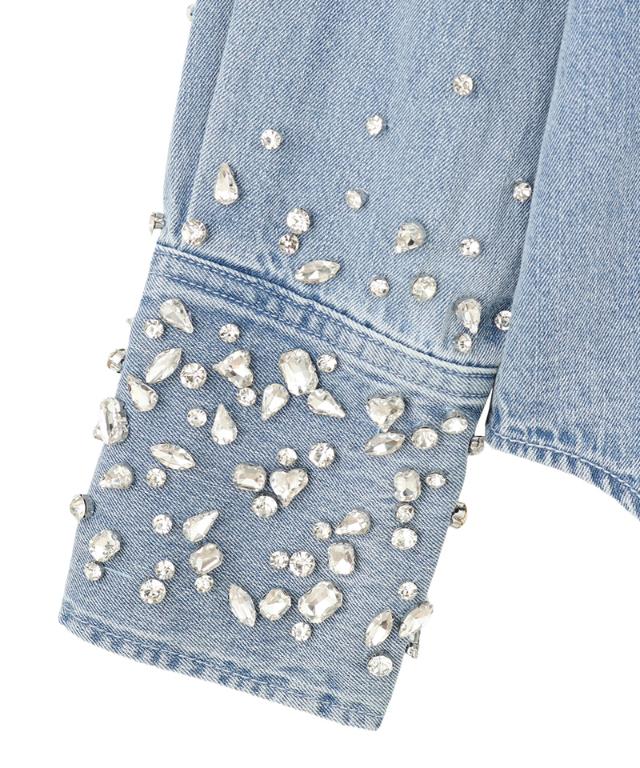 手刺繍ビジューデニムブラウス_qua26aw-bl01