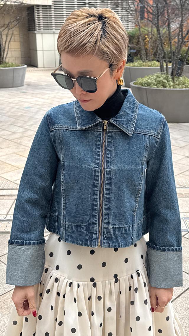 ロールアップデニムジャケット