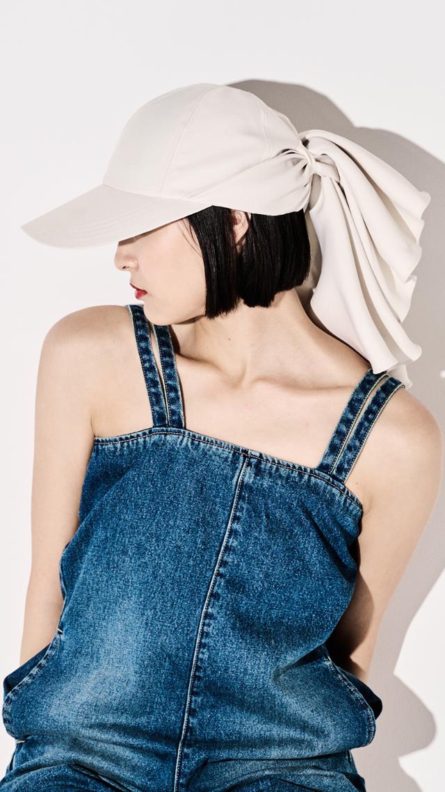 小顔見えドレープマルチウェイキャップ