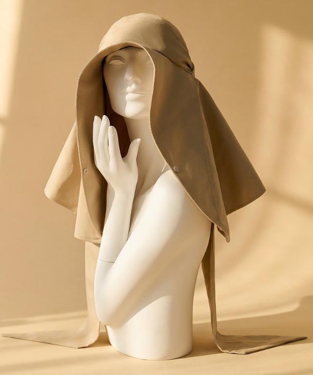 変形ビッグ広つば帽子無地タイプ（UVカット）_sgm26ss-ha02