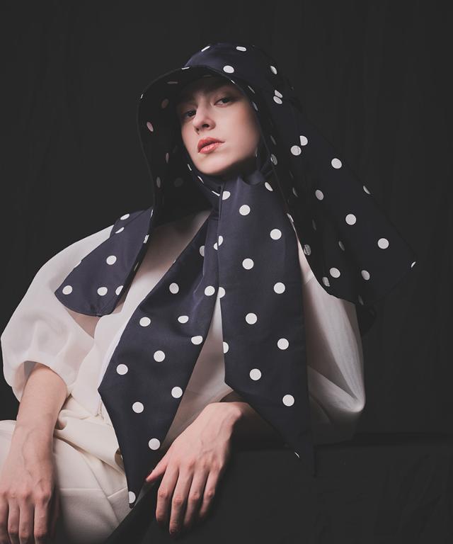 変形ビッグ広つば帽子柄タイプ（UVカット）_sgm26ss-ha03