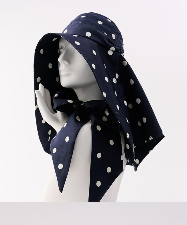 変形ビッグ広つば帽子柄タイプ（UVカット）_sgm26ss-ha03