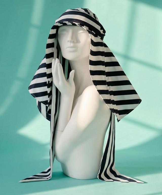 変形ビッグ広つば帽子柄タイプ（UVカット）_sgm26ss-ha03