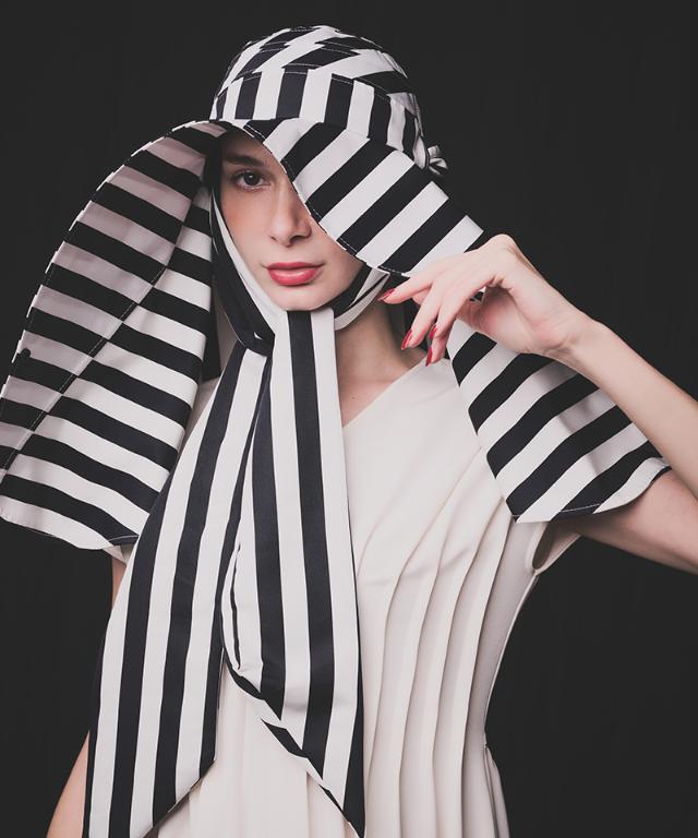 変形ビッグ広つば帽子柄タイプ（UVカット）_sgm26ss-ha03