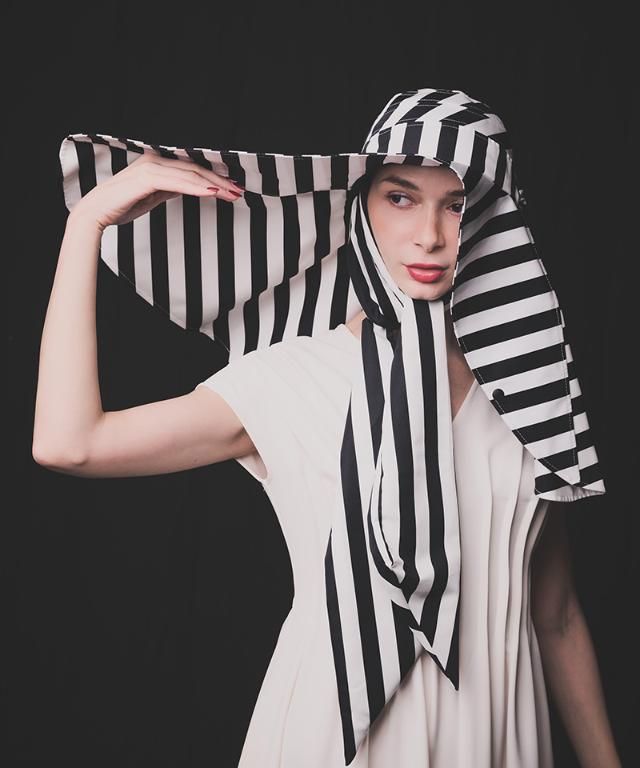 変形ビッグ広つば帽子柄タイプ（UVカット）_sgm26ss-ha03