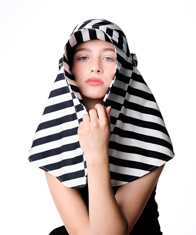 変形ビッグ広つば帽子柄タイプ（UVカット）_sgm26ss-ha03