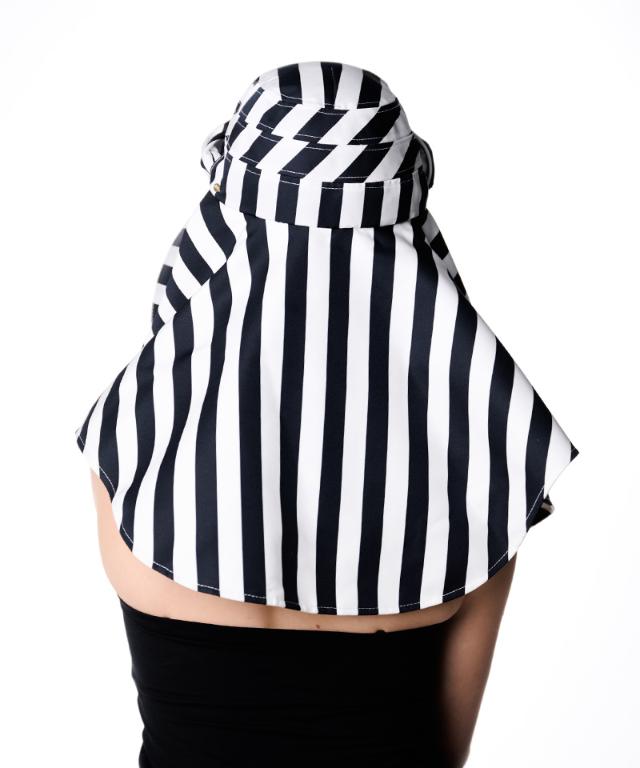 変形ビッグ広つば帽子柄タイプ（UVカット）_sgm26ss-ha03