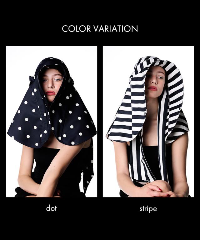 変形ビッグ広つば帽子柄タイプ（UVカット）_sgm26ss-ha03