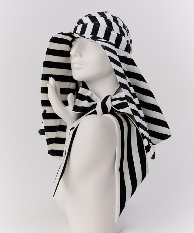 変形ビッグ広つば帽子柄タイプ（UVカット）_sgm26ss-ha03