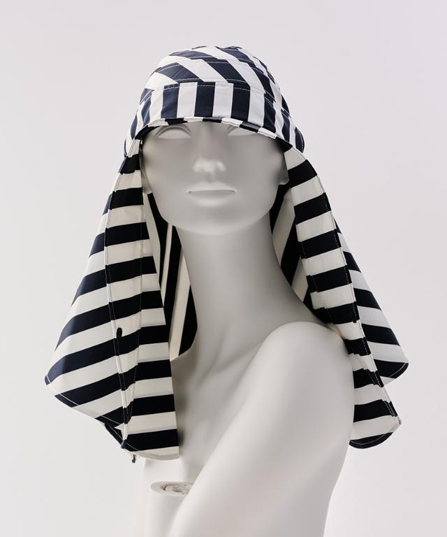 変形ビッグ広つば帽子柄タイプ（UVカット）_sgm26ss-ha03