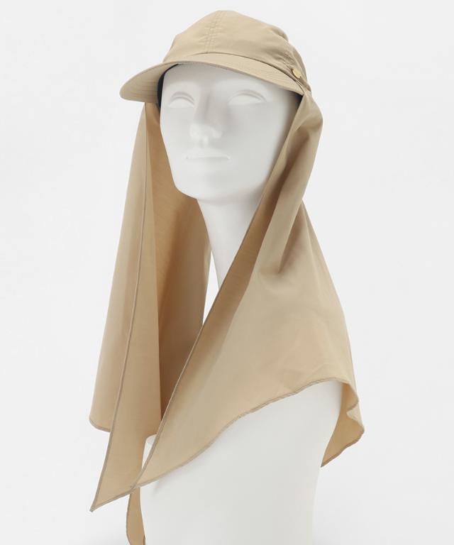 小顔見えドレープマルチウェイキャップ（撥水・UVカット）_sgm26ss-ha04