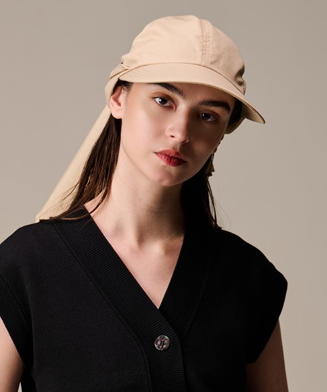 小顔見えドレープマルチウェイキャップ（撥水・UVカット）_sgm26ss-ha04