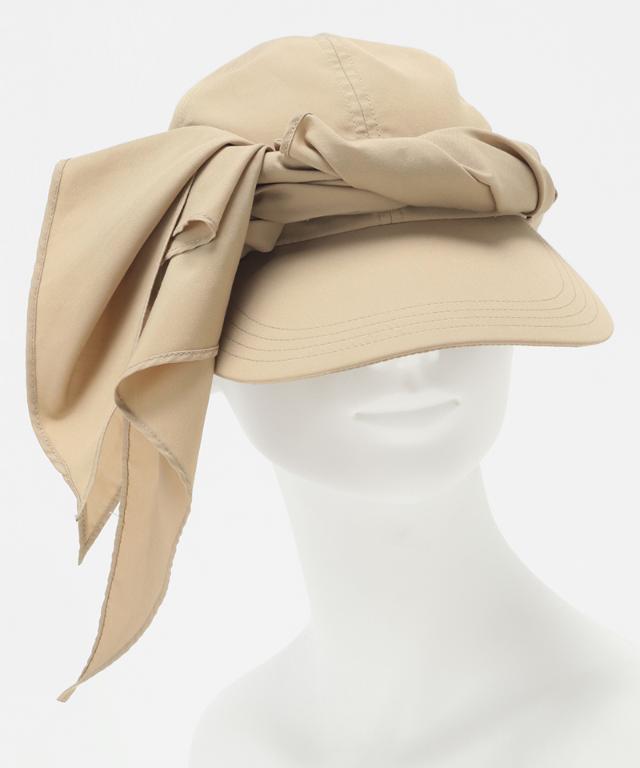 小顔見えドレープマルチウェイキャップ（撥水・UVカット）_sgm26ss-ha04