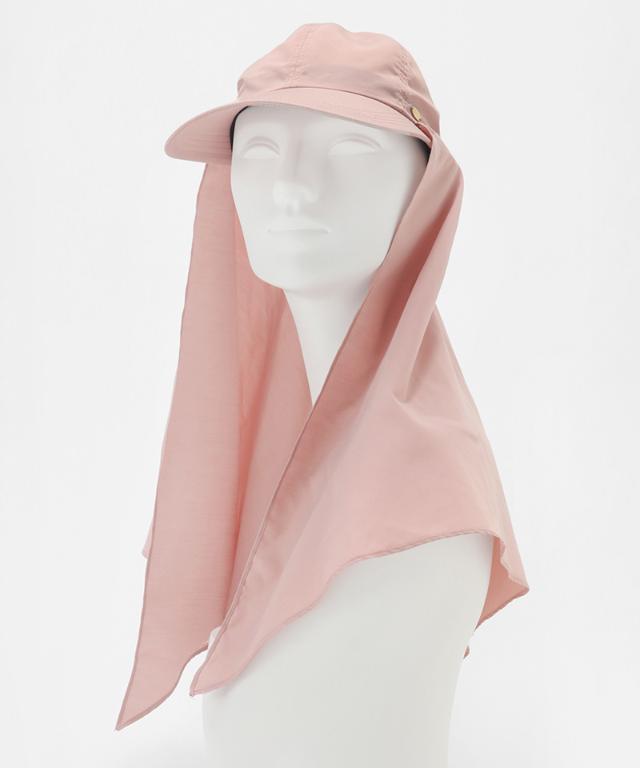 小顔見えドレープマルチウェイキャップ（撥水・UVカット）_sgm26ss-ha04