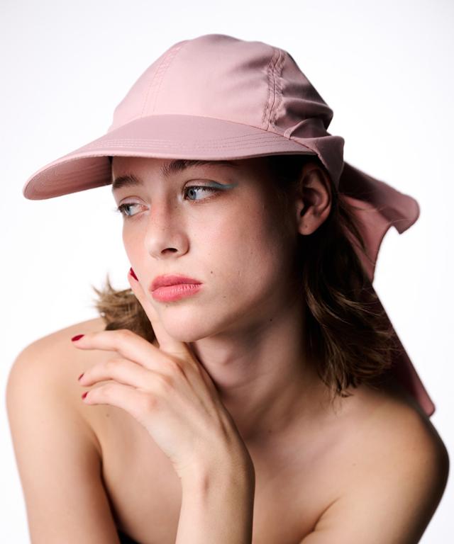 小顔見えドレープマルチウェイキャップ（撥水・UVカット）_sgm26ss-ha04