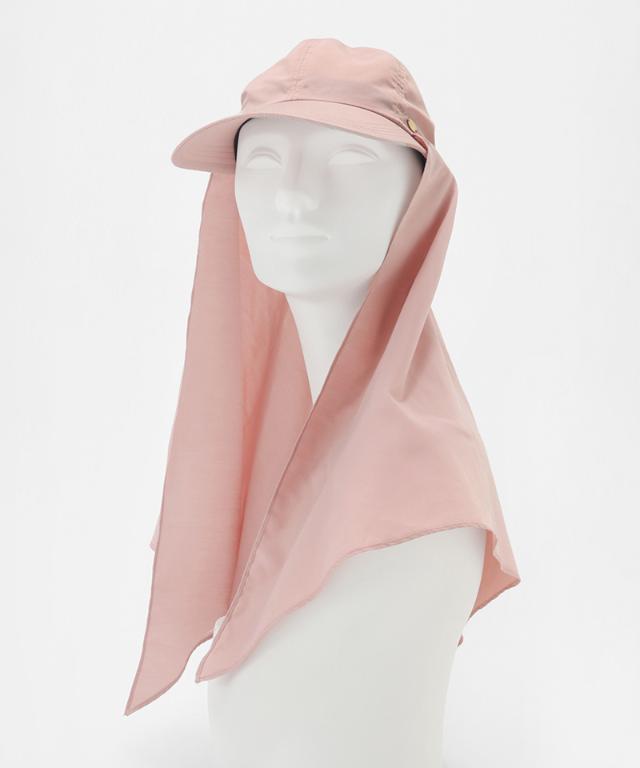 小顔見えドレープマルチウェイキャップ（撥水・UVカット）_sgm26ss-ha04