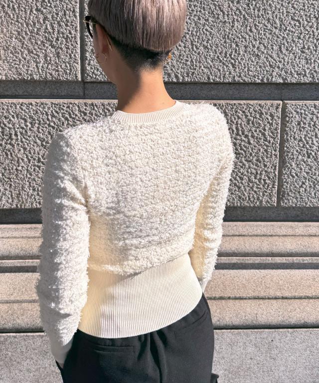 ツイード風コンパクトトップス_sks23aw-tp10b