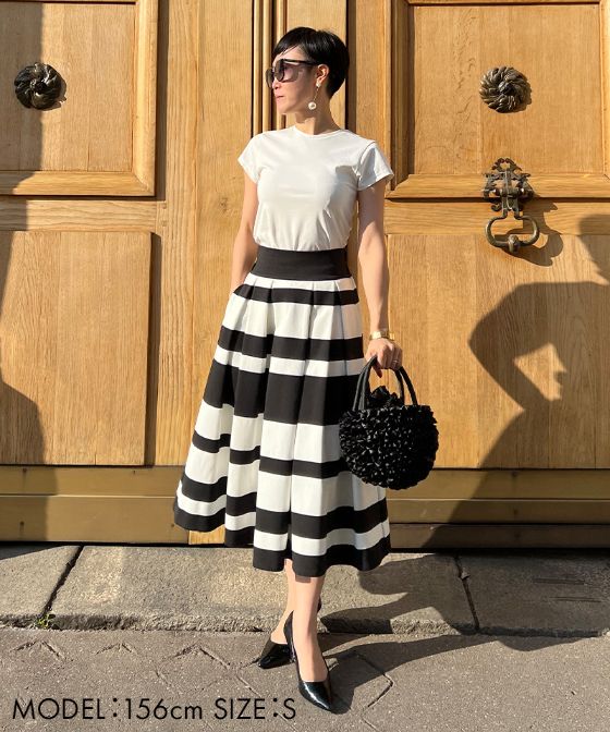 BB.カットソーボーダースカート_sks23ss-sk11a
