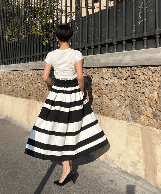 BB.カットソーボーダースカート_sks23ss-sk11a