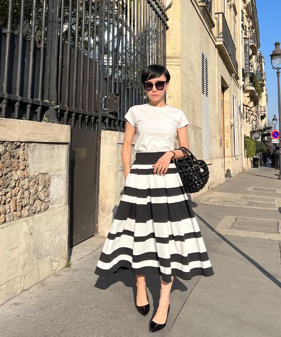 BB.カットソーボーダースカート_sks23ss-sk11a