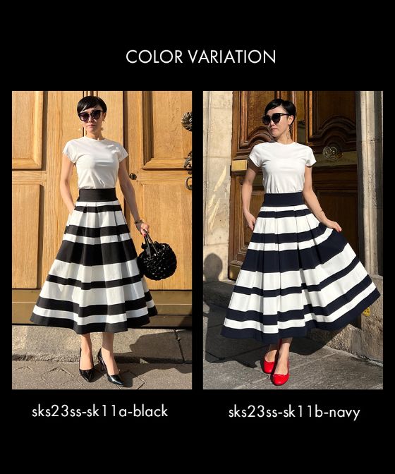 BB.カットソーボーダースカート_sks23ss-sk11a