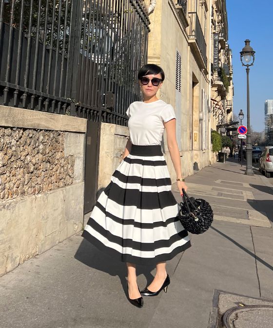 BB.カットソーボーダースカート_sks23ss-sk11a