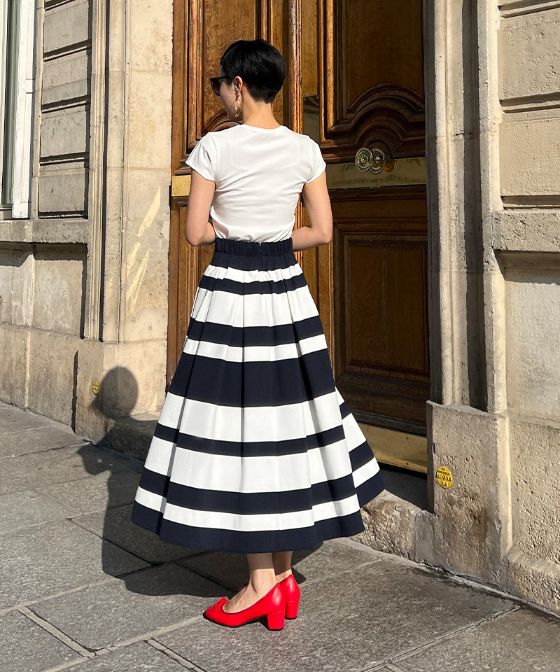 BB.カットソーボーダースカート_sks23ss-sk11b