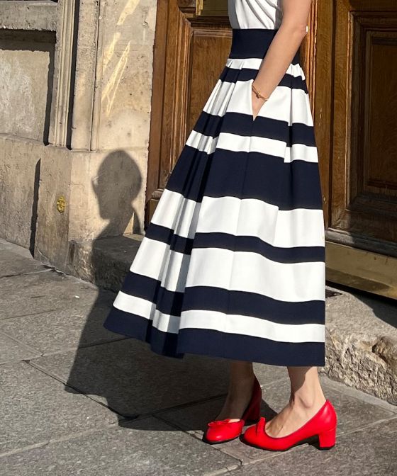 BB.カットソーボーダースカート_sks23ss-sk11b