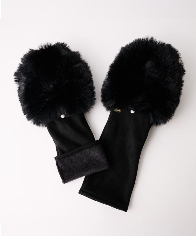 【新品タグ付】JENNEジェンヌ❤︎ エコファースエードグローブ 手袋ブラック エコファースエードグローブ｜JENNE(ジェンヌ)公式通販：パリジェンヌ